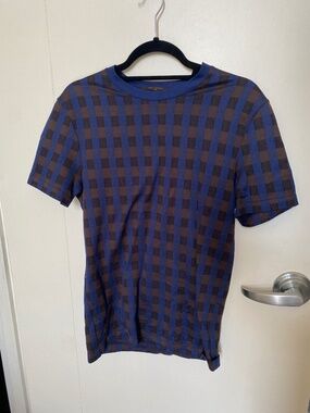 Louis Vuitton Men's small damier checkered t shirt